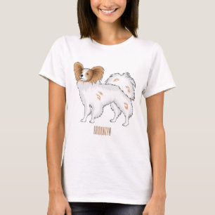 Papillon dog cartoon illustration T-Shirt