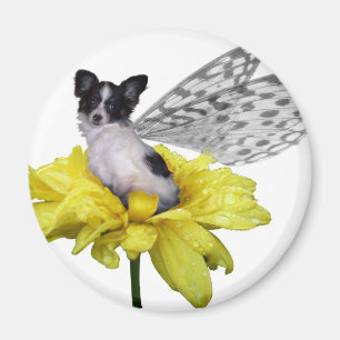Papillon Dog Fairy Magnet