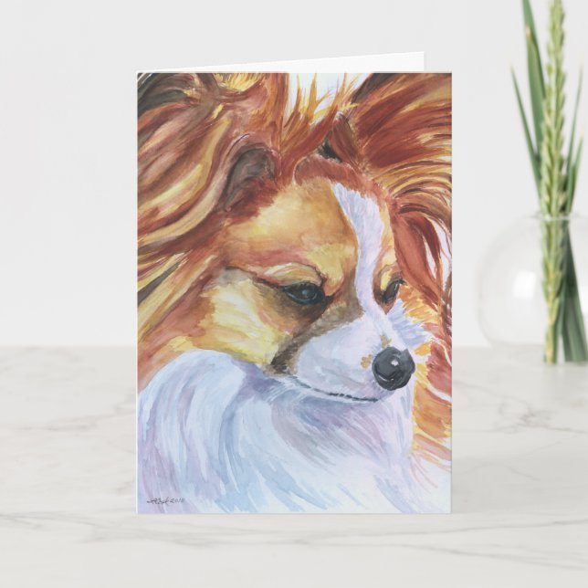 Papillon Dog Greeting Cards / Notecards (Front)
