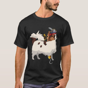 Papillon Dog Halloween Pirate Pet Owner Papillon   T-Shirt