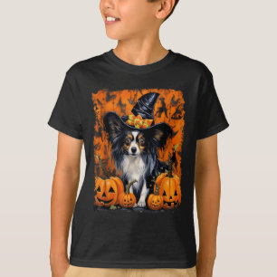Papillon Dog Halloween T-Shirt