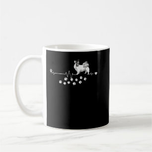 Papillon Dog Heartbeat Gift Dogs Breed Women Men Coffee Mug