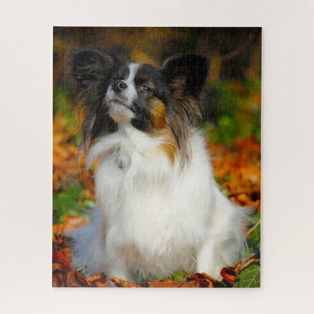 Papillon Dog. Jigsaw Puzzle (Vertical)
