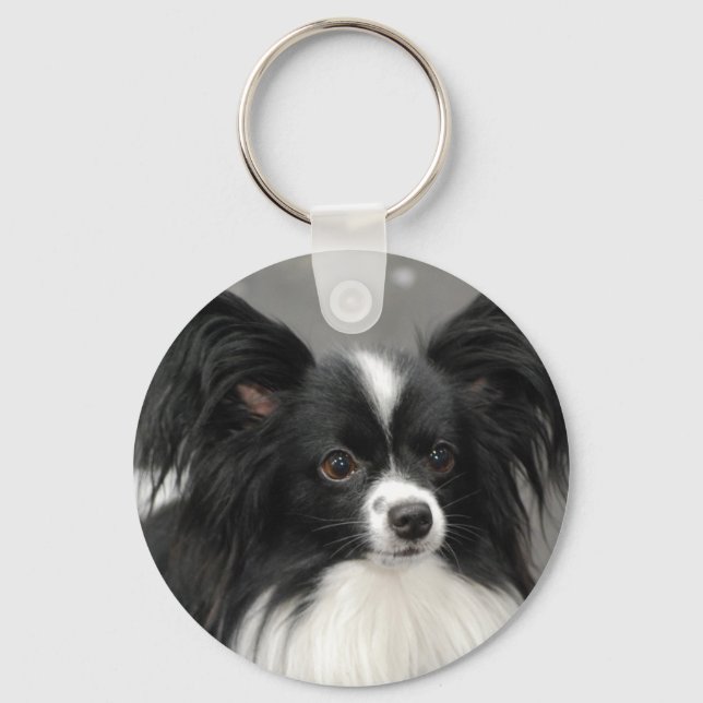 Papillon Dog Keychain (Front)