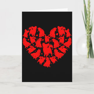 Papillon Dog Lover Funny Love Heart Papillon Valen Card