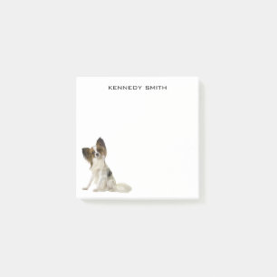 Papillon Dog Photo Personalised Post-It Notes