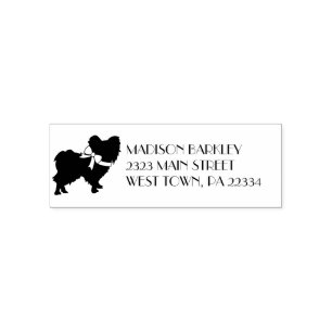 Papillon Dog Puppy Self-inking Stamp