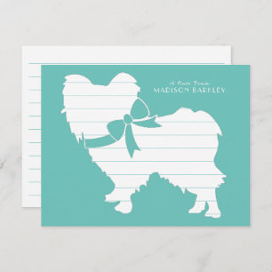 Papillon Dog Puppy Thank You Card