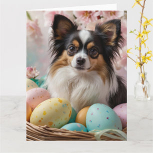 Papillon Easter Eggs Card