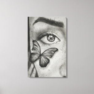 Papillon Focus Canvas Print