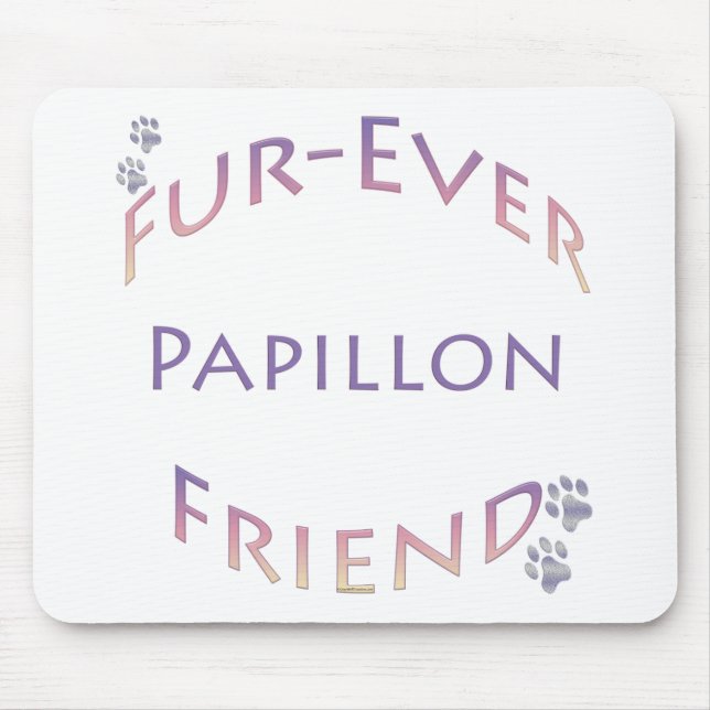 Papillon Furever Mouse Mat (Front)