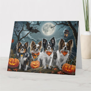 Papillon Halloween Spooky Card