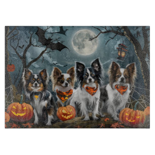 Papillon Halloween Spooky Cutting Board