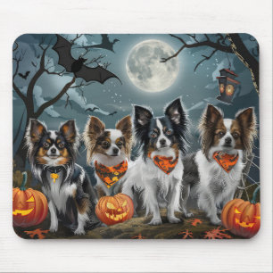 Papillon Halloween Spooky Mouse Mat