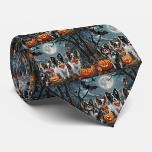 Papillon Halloween Spooky Tie
