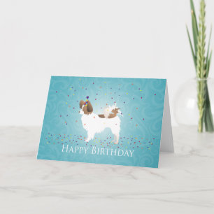 Papillon - Happy Birthday Card