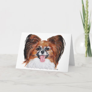Papillon Head Study Card