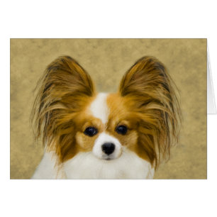 Papillon (Hound Tri) Painting - Original Dog Art