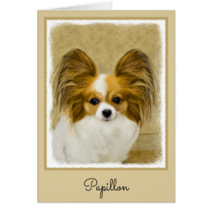 Papillon (Hound Tri) Painting - Original Dog Art