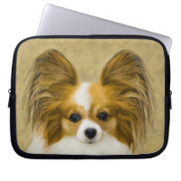 Papillon (Hound Tri) Painting - Original Dog Art