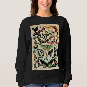 Papillon I Vintage French Butterfly Charts By Adol Sweatshirt
