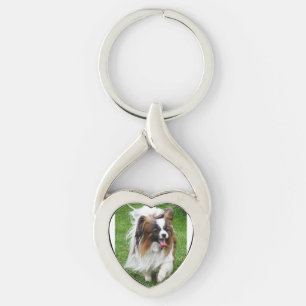 Papillon_in motion key ring
