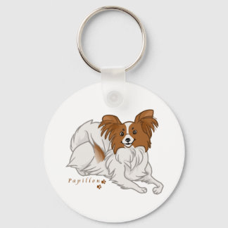 papillon key ring