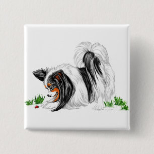 Papillon Lady Bug Dreams 15 Cm Square Badge