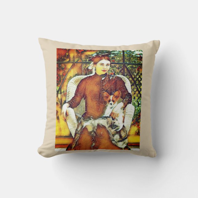 Papillon Lady Cushion (Front)