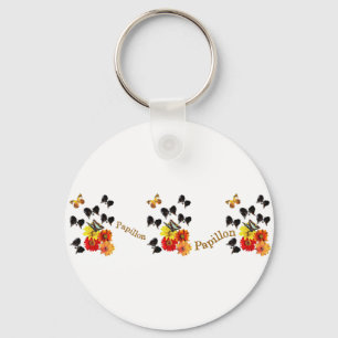 Papillon Lovers Gifts Key Ring