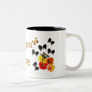 Papillon Lovers Gifts Two-Tone Coffee Mug
