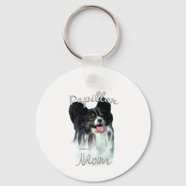 Papillon Mum 2 Key Ring (Front)