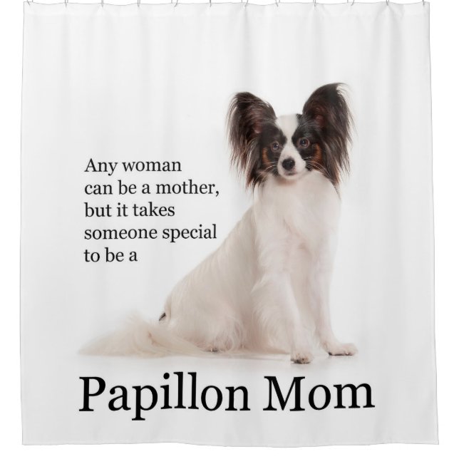 Papillon Mum Shower Curtain (Front)