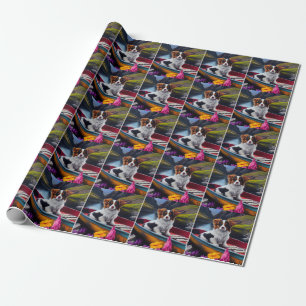 Papillon on a Paddle: A Scenic Adventure Wrapping Paper