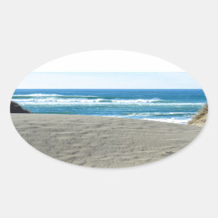 Papillon Oval Sticker