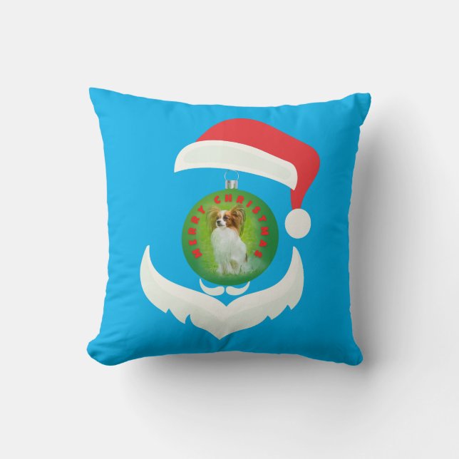 papillon,papilon,papillon dogs,papillon dog, throw cushion (Front)