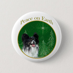 Papillon Peace 6 Cm Round Badge