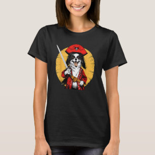 Papillon Pirate Funny Dog Captain T-Shirt