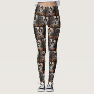 Papillon Pumpkins Halloween Scary Leggings