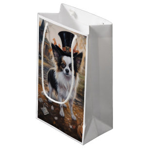 Papillon Pumpkins Halloween Scary Small Gift Bag