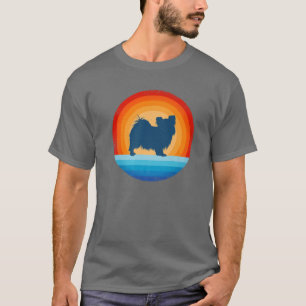 Papillon Retro Vintage Sunset Continental Toy Span T-Shirt