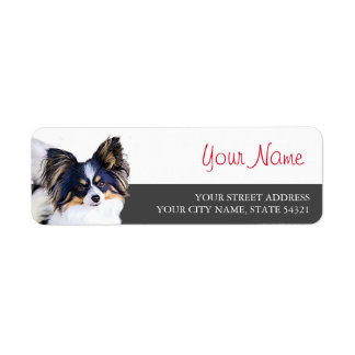 Papillon Return Address Label
