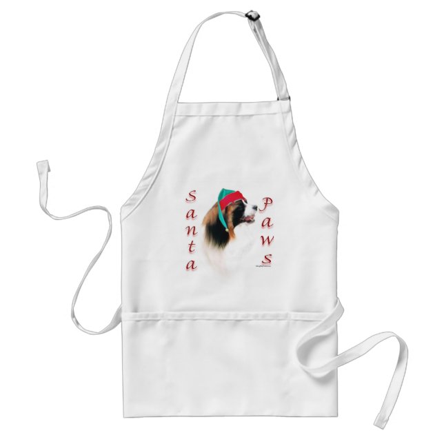 Papillon Santa Paws Standard Apron (Front)
