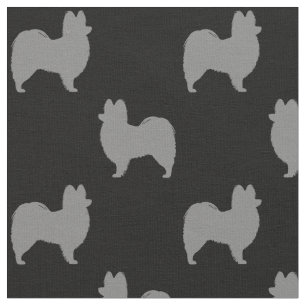 Papillon Silhouettes Pattern Fabric