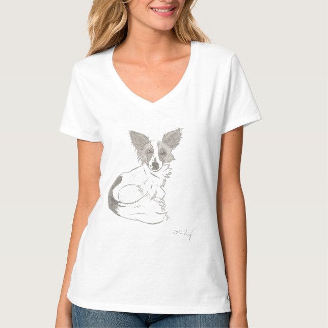 Papillon Sketch Shirts (Front)