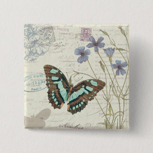 Papillon Tales 15 Cm Square Badge