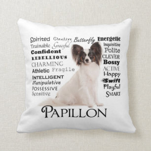 Papillon Traits Pillow