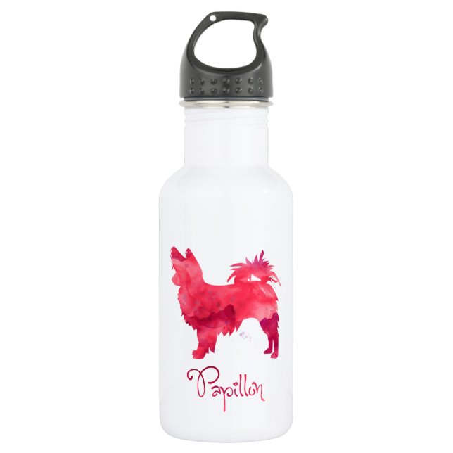 Papillon Watercolor Design 532 Ml Water Bottle (Front)