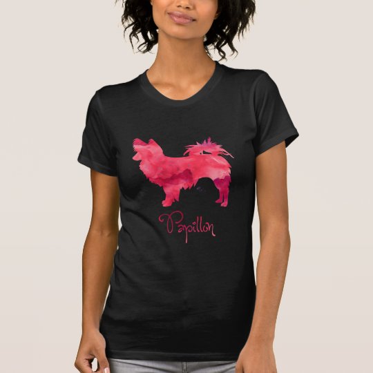 Papillon Watercolor Design T-Shirt