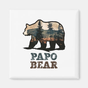 Papo Bear Vintage Retro Funny  Magnet